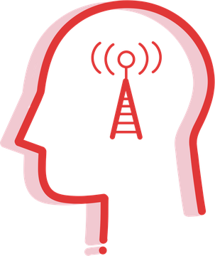 The Storyteller icon, a head carrying the Communication symbol