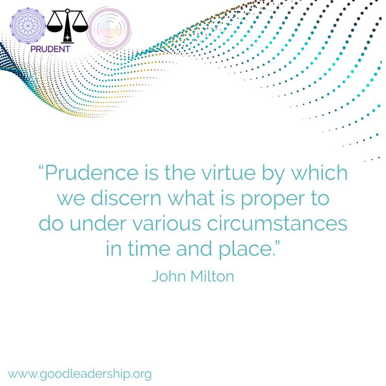 Instagram post defining Prudent leadership
